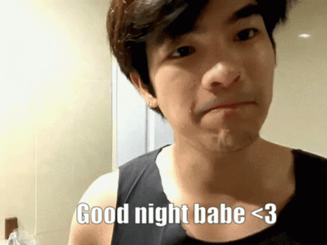 Thai Actor Mile Phakphum Good Night Babe GIF