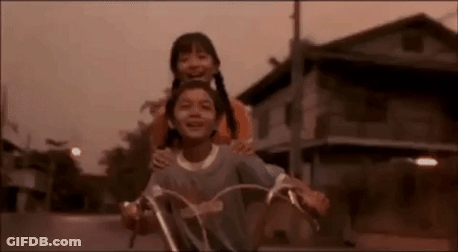 Thai My Girl Riding Bicycle GIF