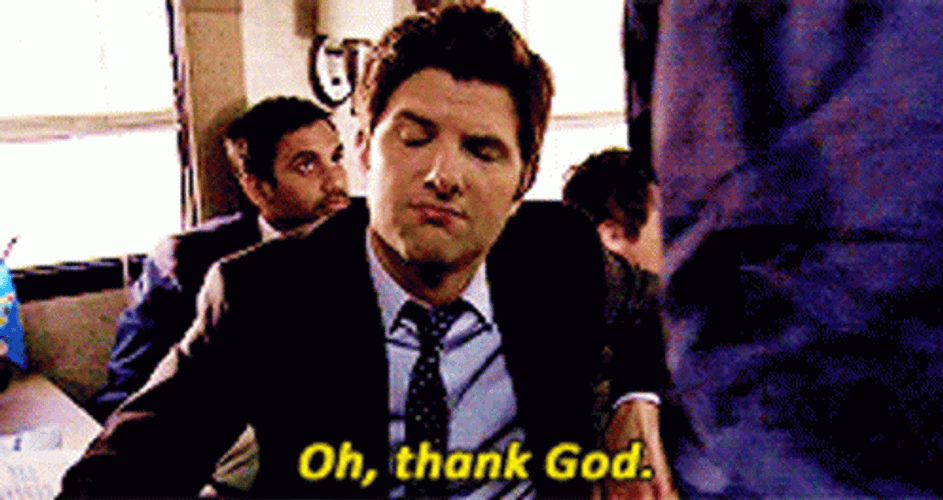 Thank God Ben Wyatt GIF