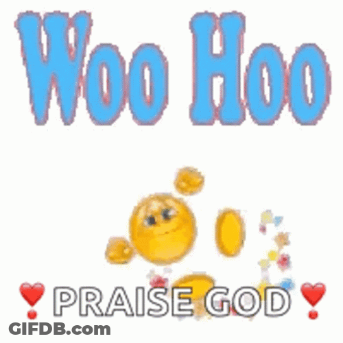 Thank God Emoji Woo Hoo GIF
