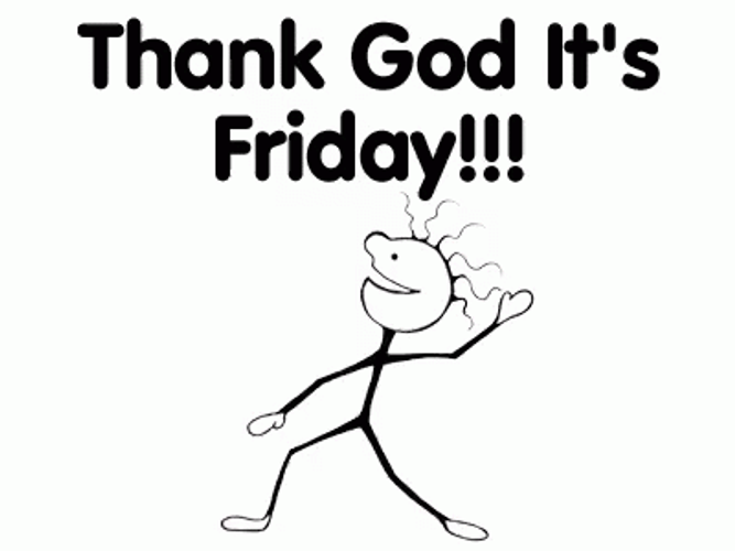 Thank God Its Friday Dancing Stickman GIF