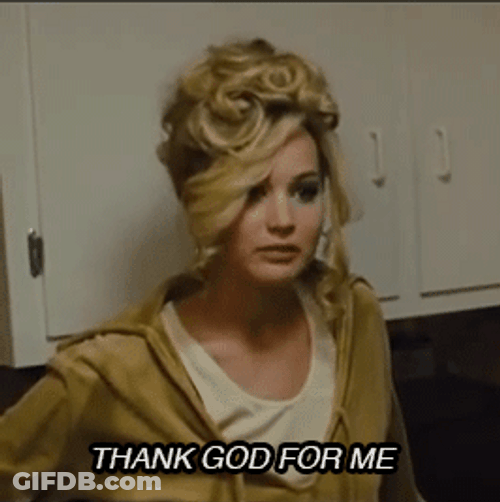 Thank God Jennifer Lawrence Funny GIF