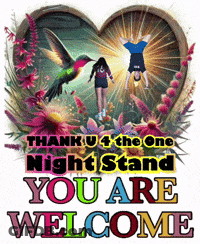 Thank U 4 The One Night Stand You Are Welcome Poster GIF