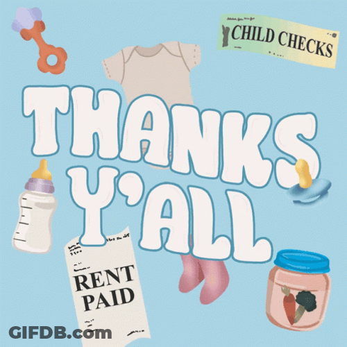Thank You All Baby Products Design GIF