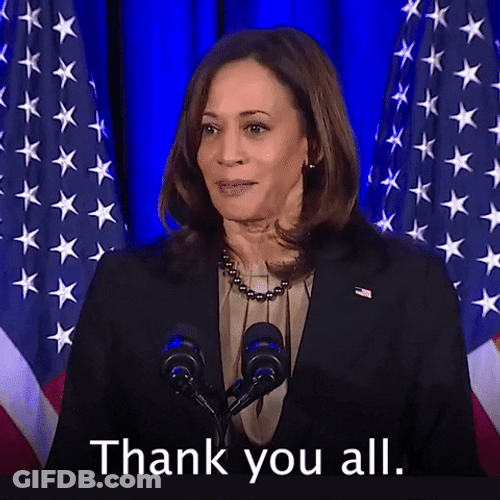 Thank You All Kamala Harris GIF