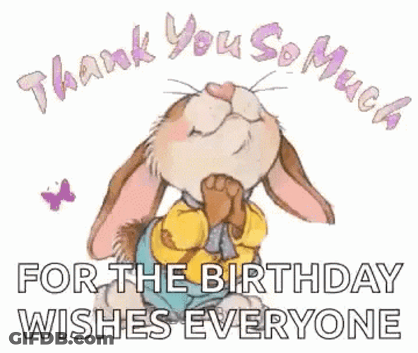 Thank You All Thankful Bunny GIF