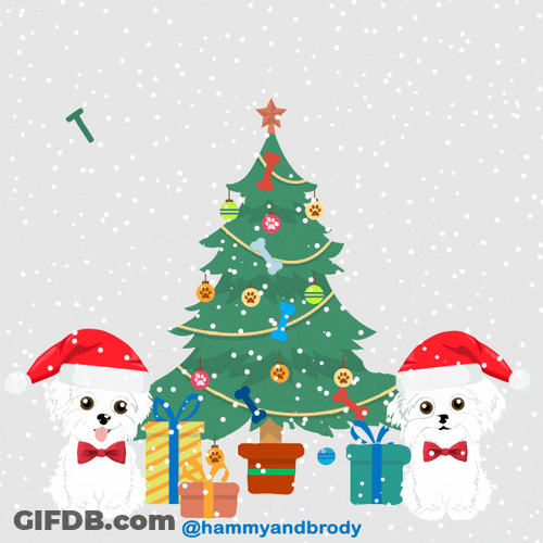 Thank You And Merry Christmas Giving Tree GIF
