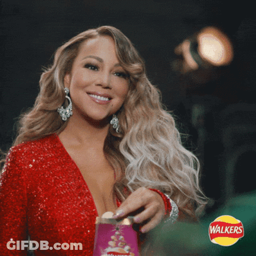 Thank You And Merry Christmas Mariah Carey Bite GIF