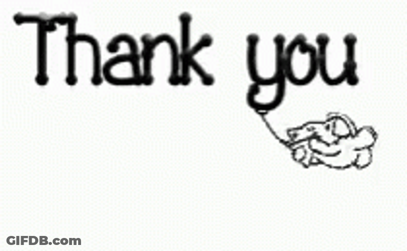 Thank You Animated Hanging Cat GIF