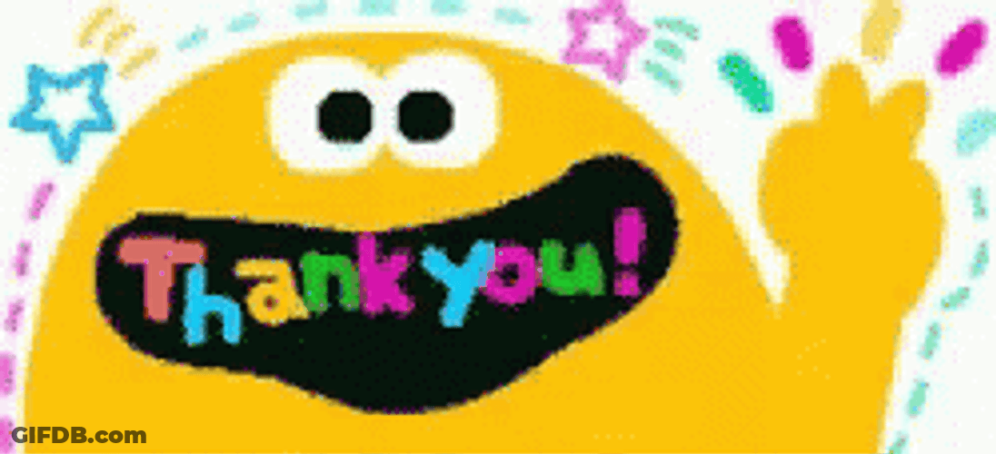Thank You Animated Peace Sign GIF