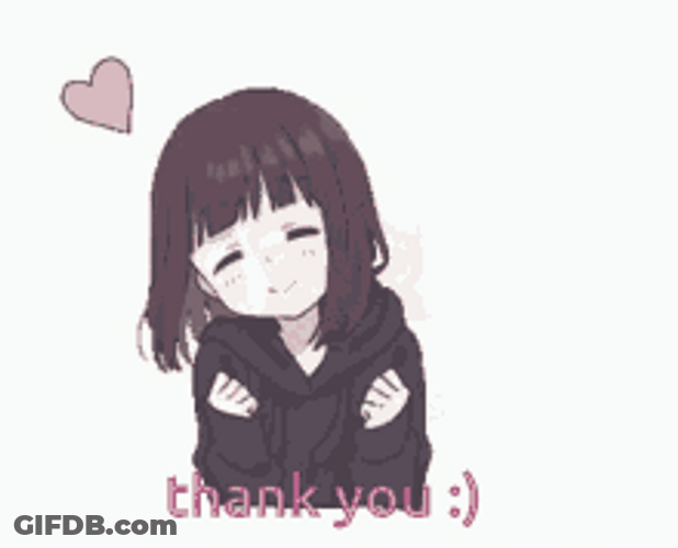 Thank You Anime Girl Cute Dance Love GIF