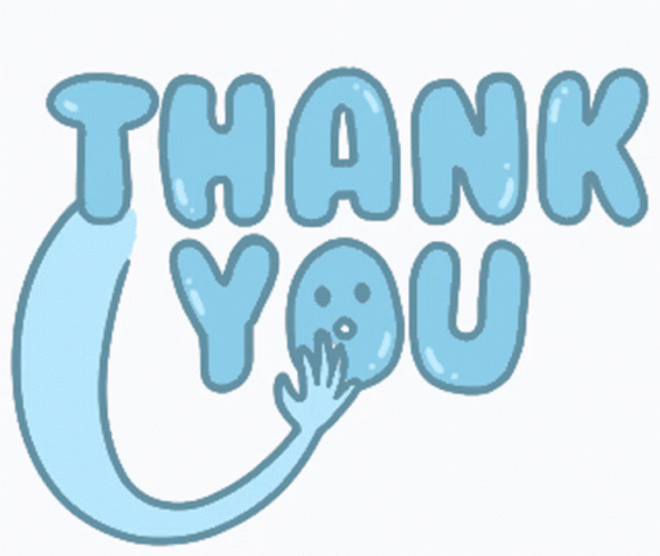 Thank You Asl Blue Bubble GIF