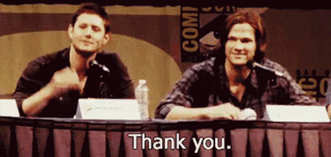 Thank You Asl Jensen Ackles GIF