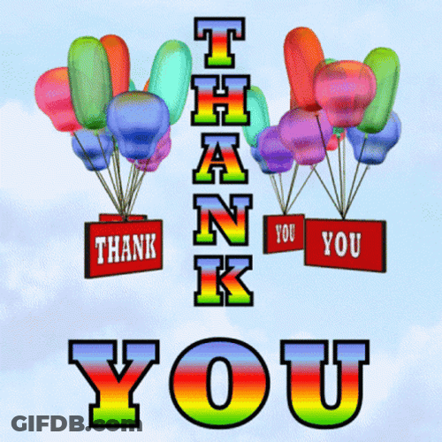 Thank You Balloons Appreciation GIF
