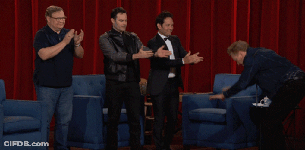 Thank You Bow By Bill Hader With Friends GIF