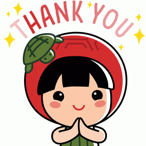 Thank You Clipart Ang Ku Kueh Girl GIF