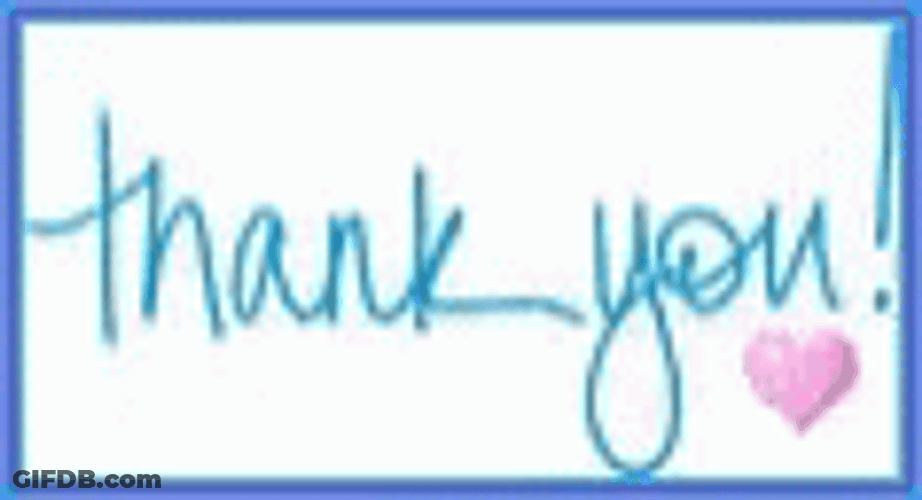 Thank You Clipart Floating Hearts GIF