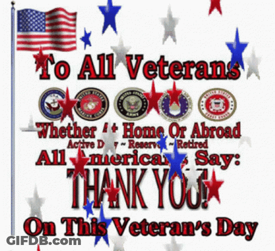 Thank You Clipart Veteran's Day GIF