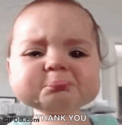 Thank You Crying Cute Baby GIF