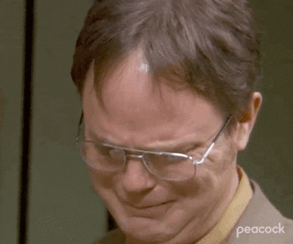 Thank You Crying Dwigth Schrute GIF