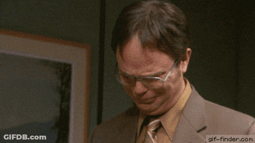 Thank You Crying Goodbye Dwight Schrute GIF