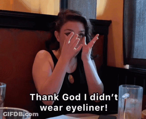 Thank You Crying I Didnt Wear Eyeliner GIF