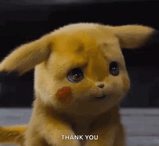 Thank You Crying Pokemon Pikachu GIF