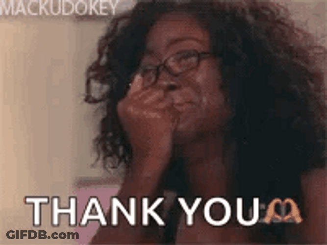 Thank You Crying Shy African Lady GIF
