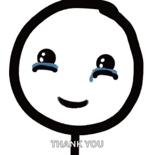 Thank You Crying Stick Figure Meme GIF