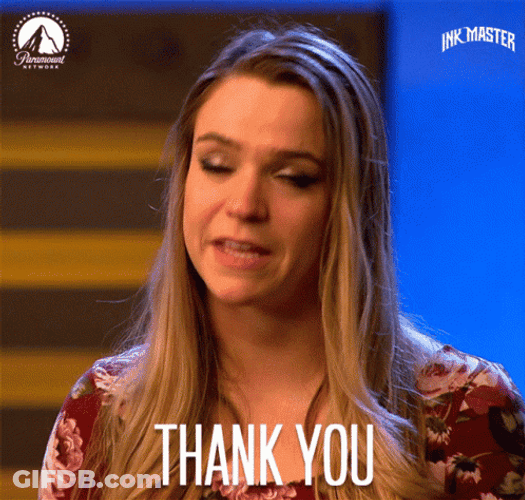 Thank You Crying Teary Eyed Woman GIF