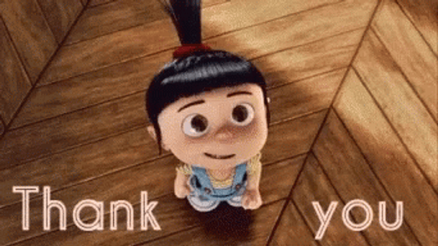 Thank You Cute Agnes From Despicable Me GIF