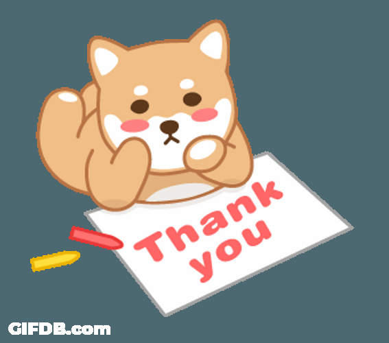 Thank You Cute Dog Flying Kiss GIF