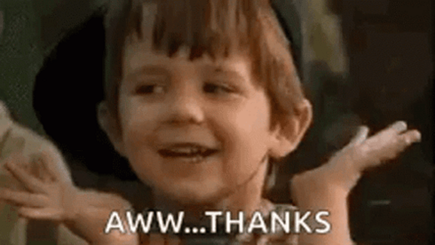 Thank You Cute Kid Bowing GIF