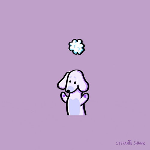 Thank You Cute Puppy Making Rainbow GIF