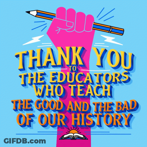 Thank You Educators Poster GIF