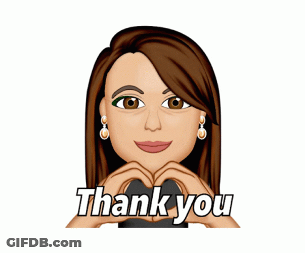 Thank You Emoji Girl Doing Heart Gesture GIF