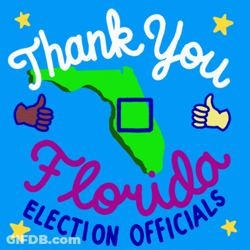 Thank You Florida Election Officials Office GIF
