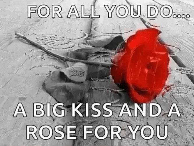 Thank You For All You Do Big Kiss GIF