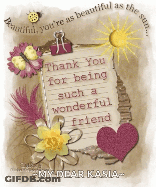 Thank You For Being A Friend GIF