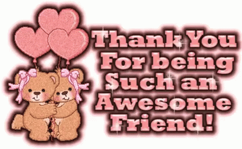 Thank You For Being A Friend With Bears GIF