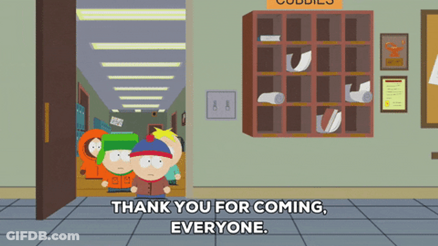 Thank You For Coming To My Office South Park Boys GIF