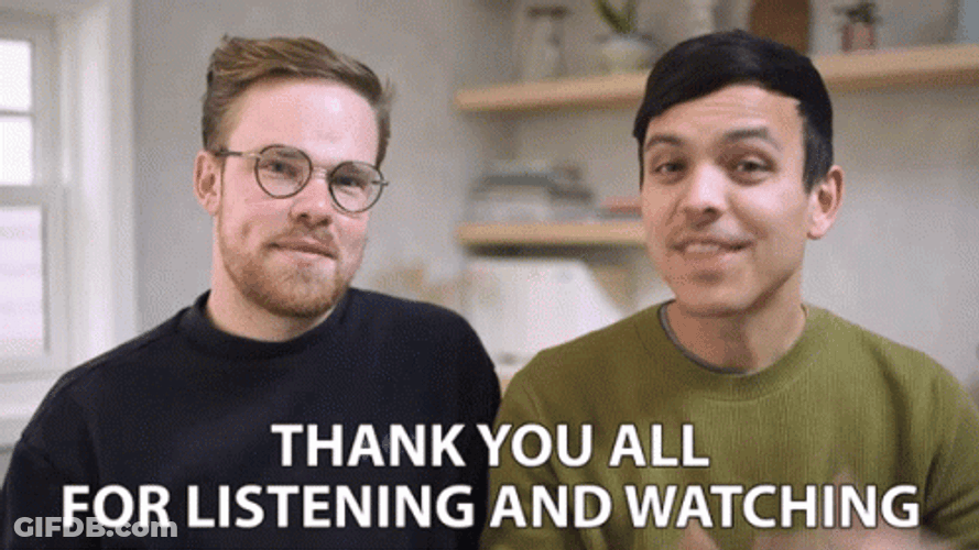 Thank You For Listening Gregory Brown GIF