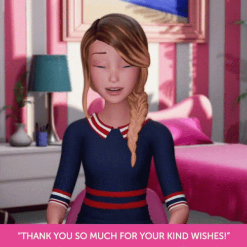 Thank You For The Birthday Wishes Barbie GIF