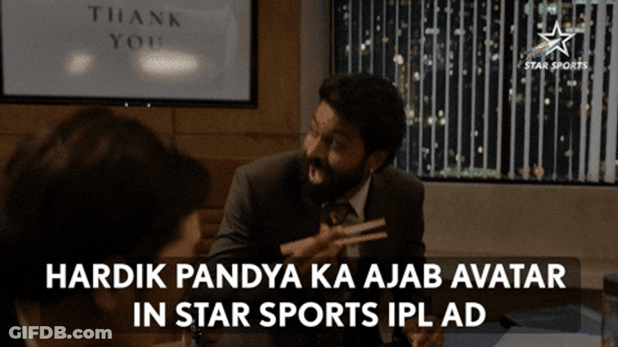 Thank You For Your Good Office Hardik Pandya GIF