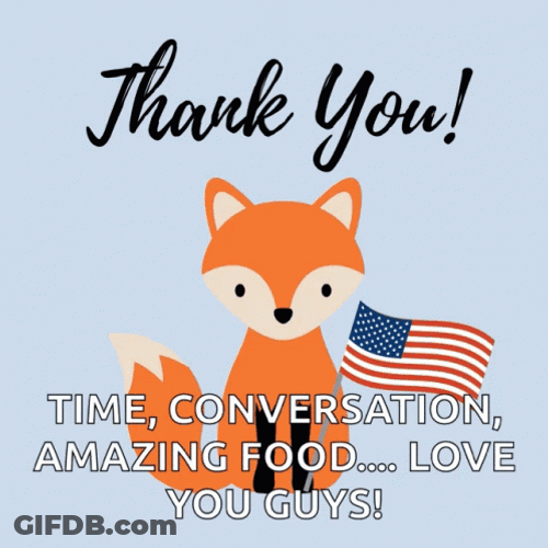 Thank You For Your Time Animated Fox GIF
