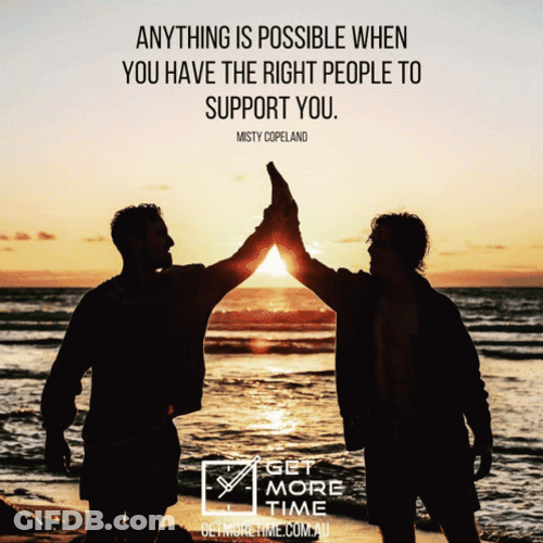 Thank You Friend Anything Is Possible GIF