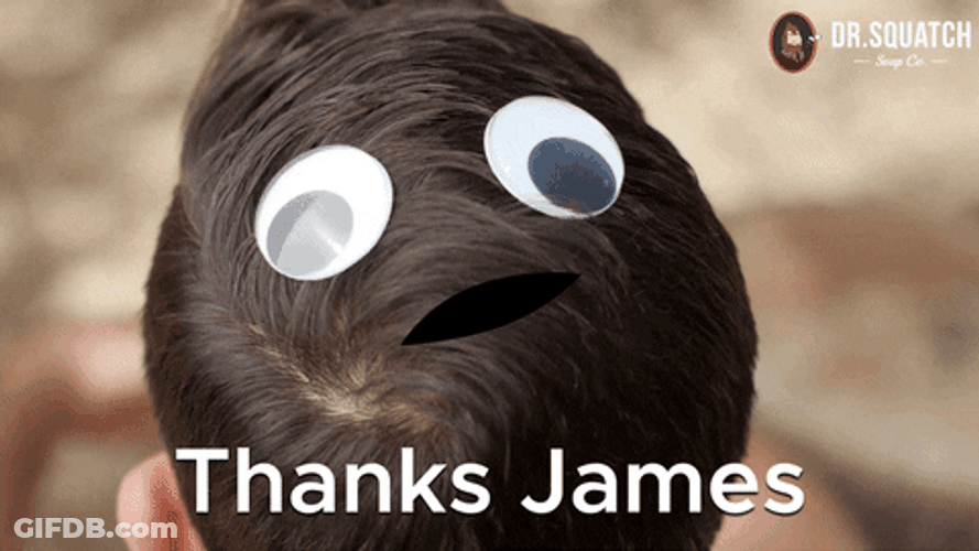 Thank You Funny Dr. Squatch Talking Hair GIF
