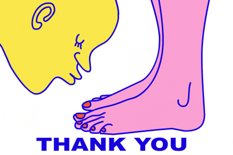 Thank You Funny Kiss My Feet GIF