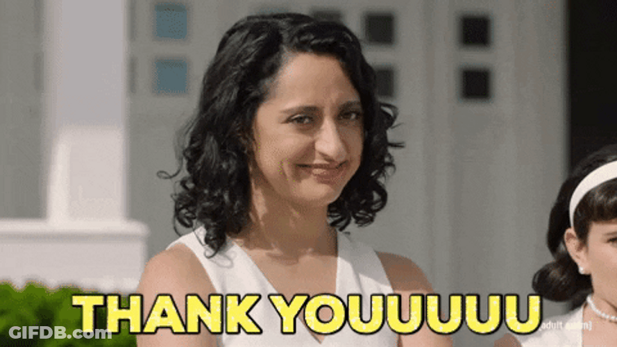 Thank You Funny Lady Laugh GIF