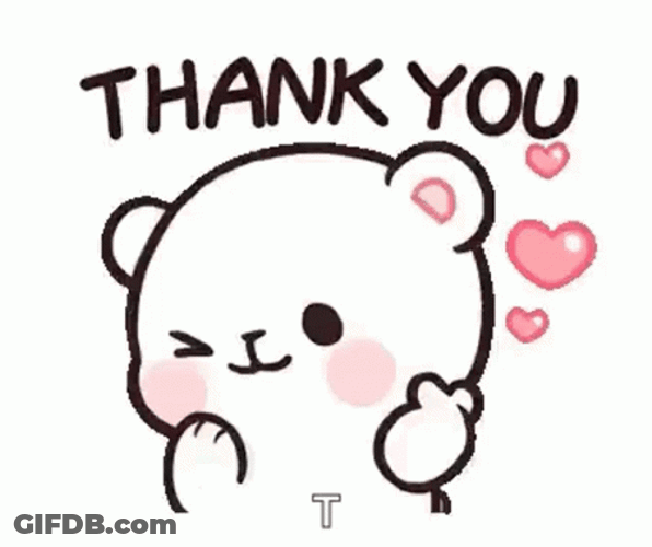 Thank You Funny Milk Bear Laugh GIF